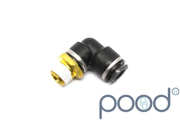 AirLift 21851 - 90° NPT1/4" Han - 3/8" Push-In