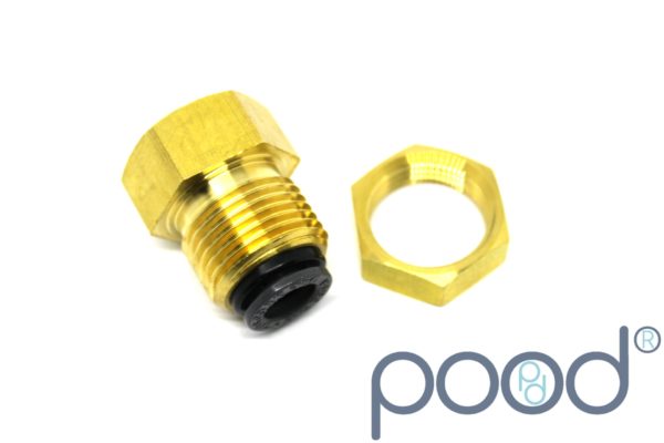 AirLift 21024 - Gjennomføring NPT1/4" Hun - 3/8" Push-In