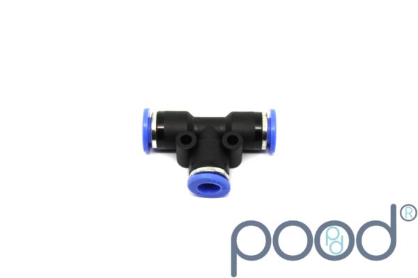 T-Stykke 4mm Push-In