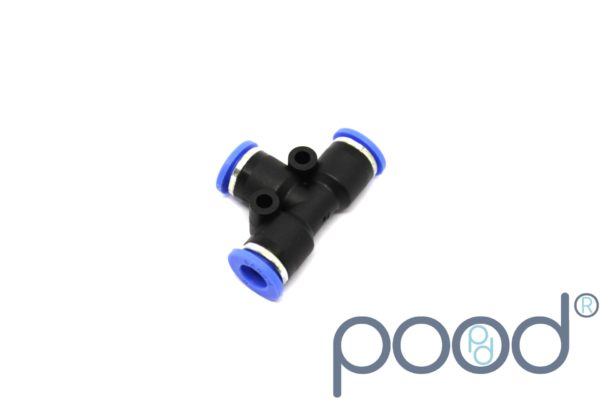 T-Stykke 4mm Push-In
