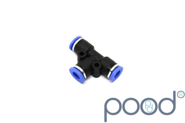 T-Stykke 4mm Push-In