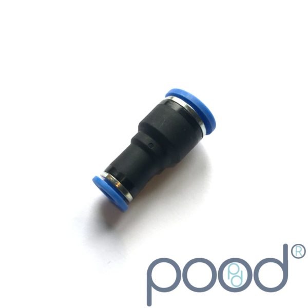 Skjøtestykke 6mm Push-in - 10mm Push-in