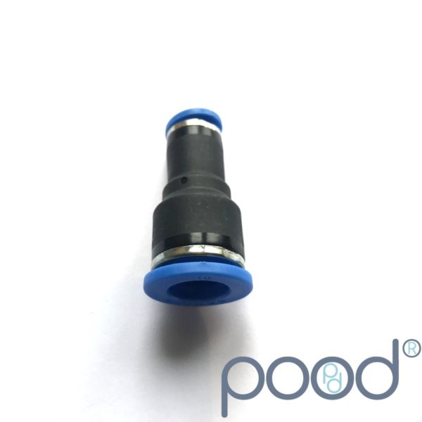 Skjøtestykke 6mm Push-in - 10mm Push-in