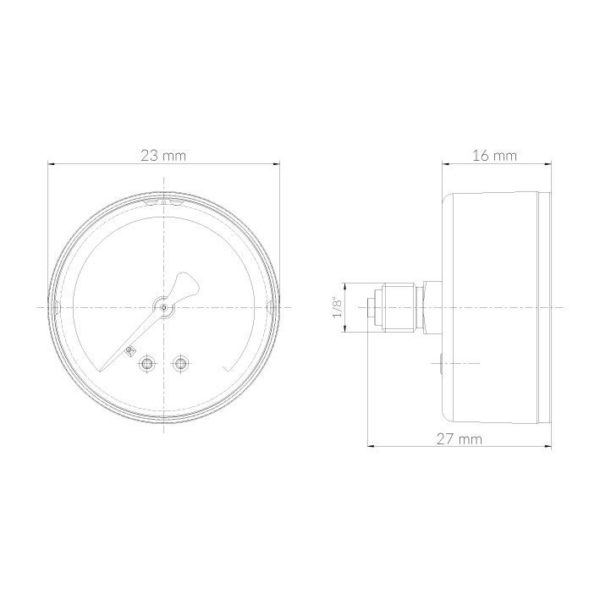 Mini Manometer 0-16 BAR