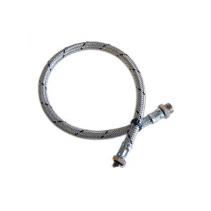 Fleksibel stålomspunnet slange for belg G1/4" - 80cm