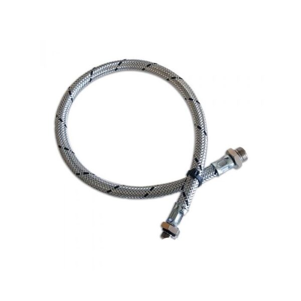 Fleksibel stålomspunnet slange for belg G1/4" - 80cm