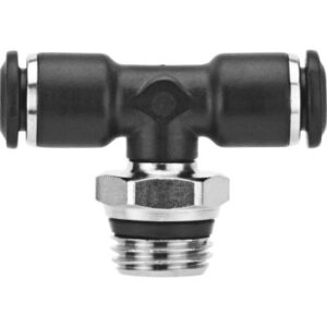 T-Stykke G1/4" Han - 1/4" Push-in