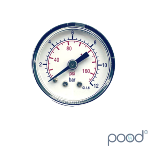 Manometer 0-12 BAR 40MM G 1/8"