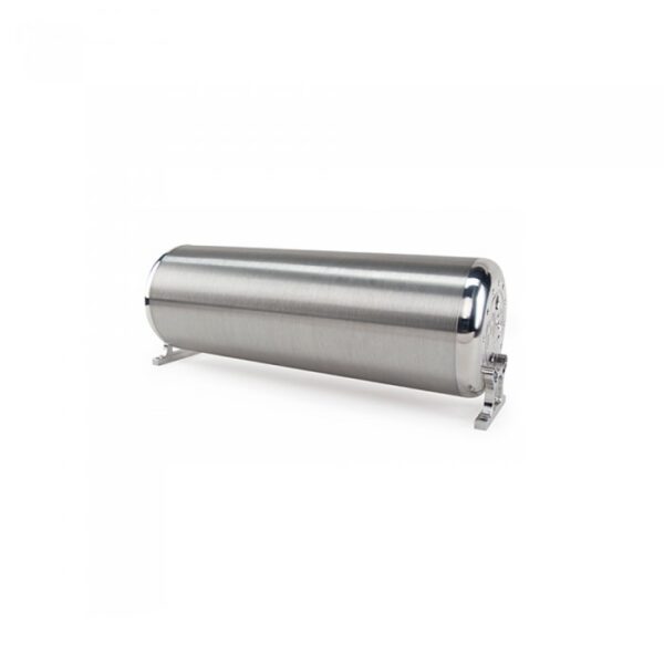 18" FLO-tank - Polerte endelokk, børstet tank