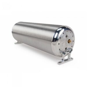 18" FLO-tank - Polerte endelokk, børstet tank