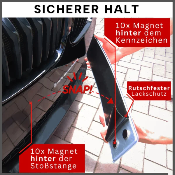 IVALITY - 2 Stk. "Usynlig" Alu/3D set - Bak fangeren -