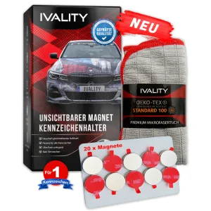 IVALITY - 1 Stk "Usynlig" Alu/3D set - Bak fangeren -